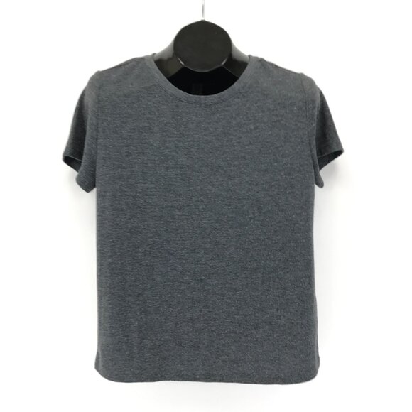 Victoria's Secret Waffle Knit Crew Neck Tee Women's Small Gray Thermal Stretch - Picture 1 of 12